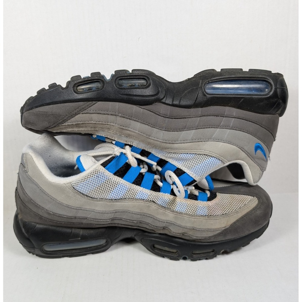 Nike Air Max 95 OG Crystal Blue Mens Size 11 AT8696-100 Gray Sneakers Shoes - Picture 4 of 8